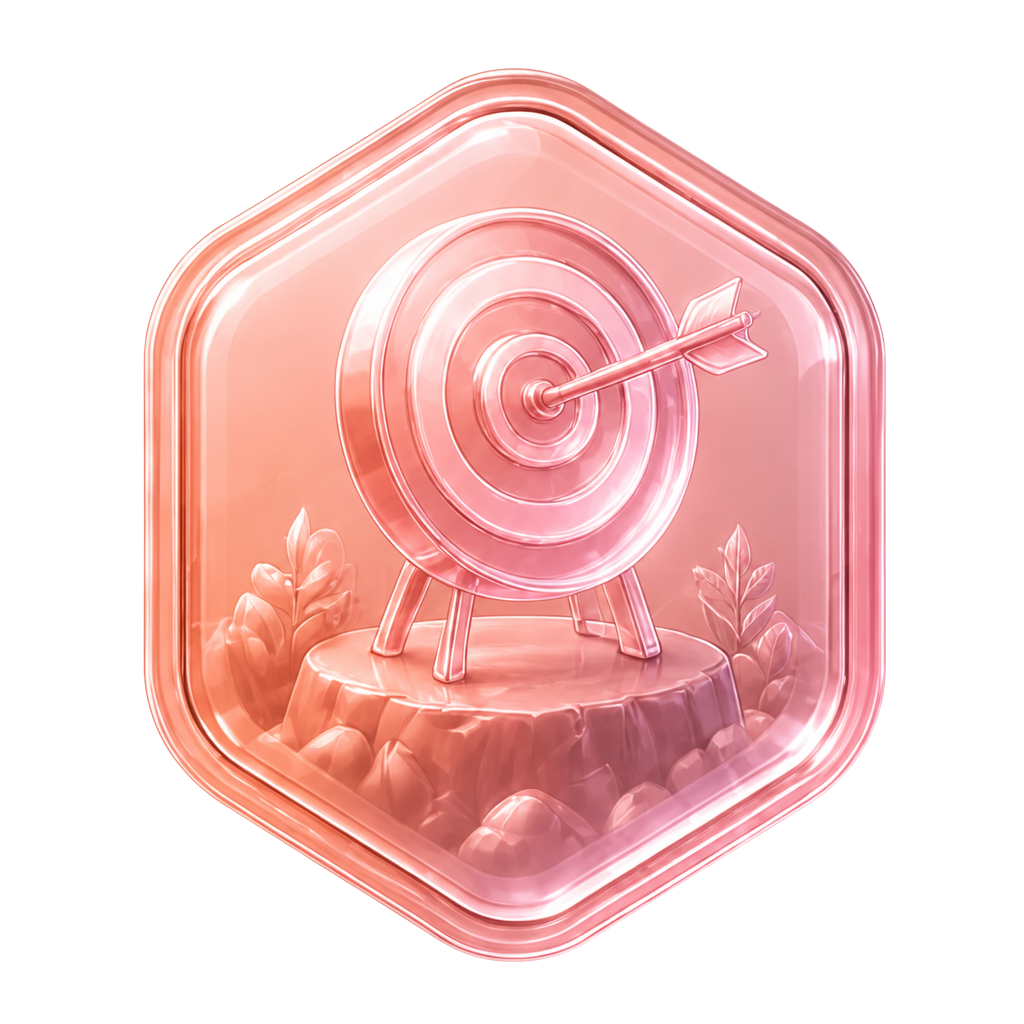 Focused chapter badge