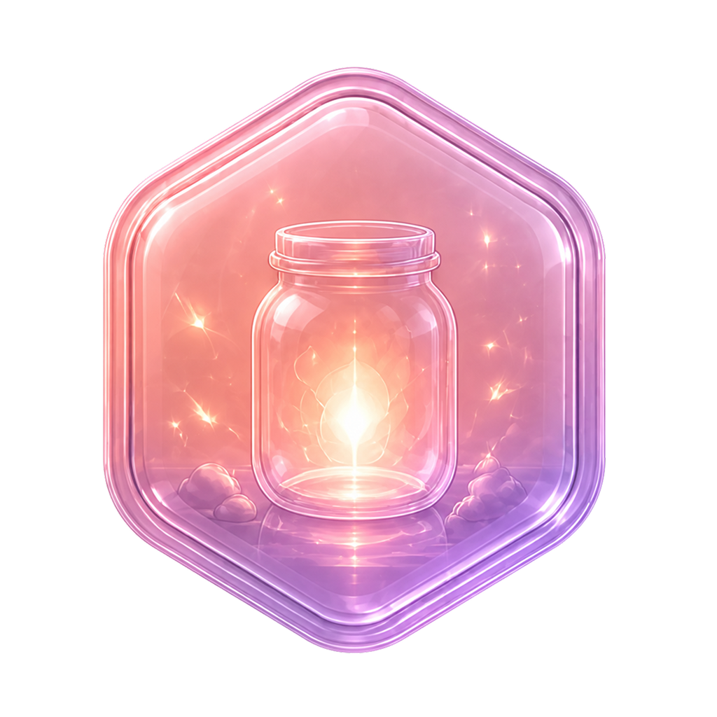 Glowing chapter badge